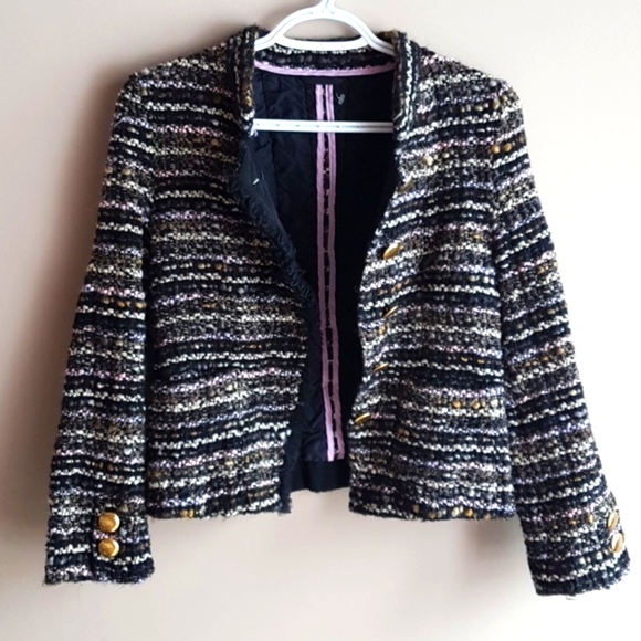 SONIA BOGNER Germany Boucle Tweed Jacket Size 38 or 8 - Picture 3 of 10